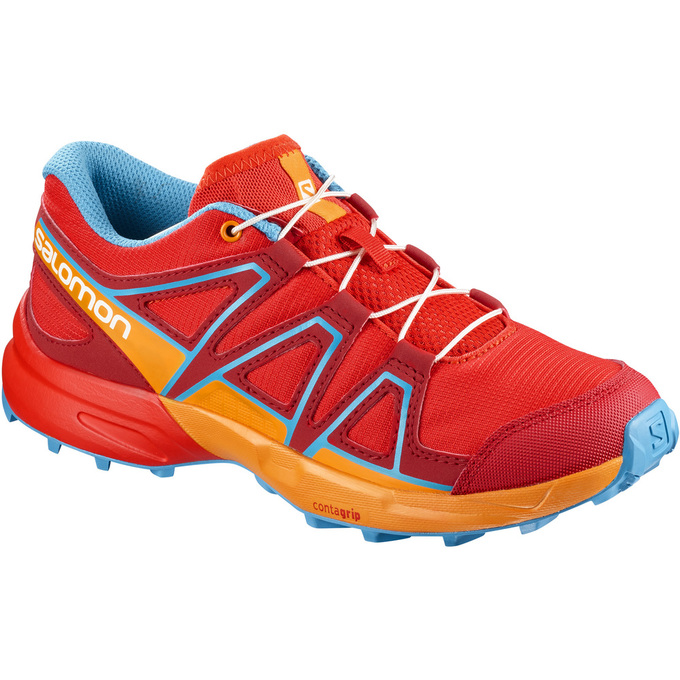 Chaussures De Trail Running Salomon Enfant Orange - Salomon SPEEDCROSS J - France (9675-NRWEI)